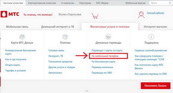 Денежные переводы