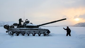Учение мотострелковой бригады Северного флота в Мурманской области